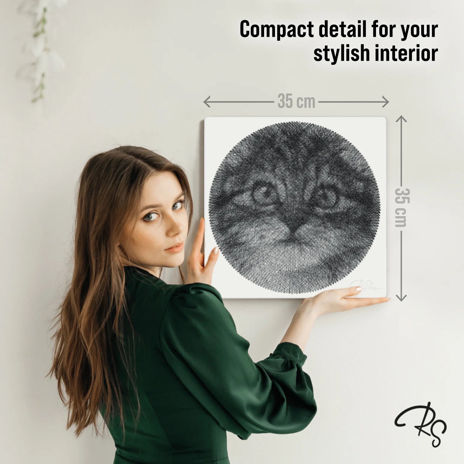 RingString Mini - Diegu glezna no jebkuras fotogrāfijas, perfekta dāvana, mākslas darbs