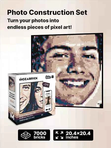 Mozabrick Color S – Mosaïque photo couleur personnalisée