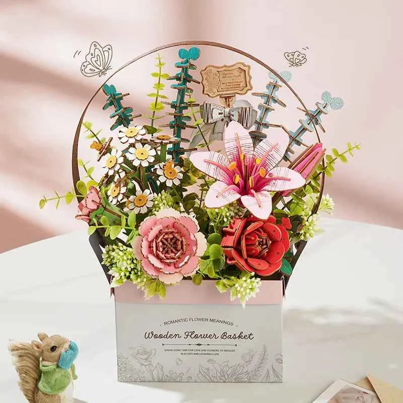 Wooden Flower Basket - RoWood DIY