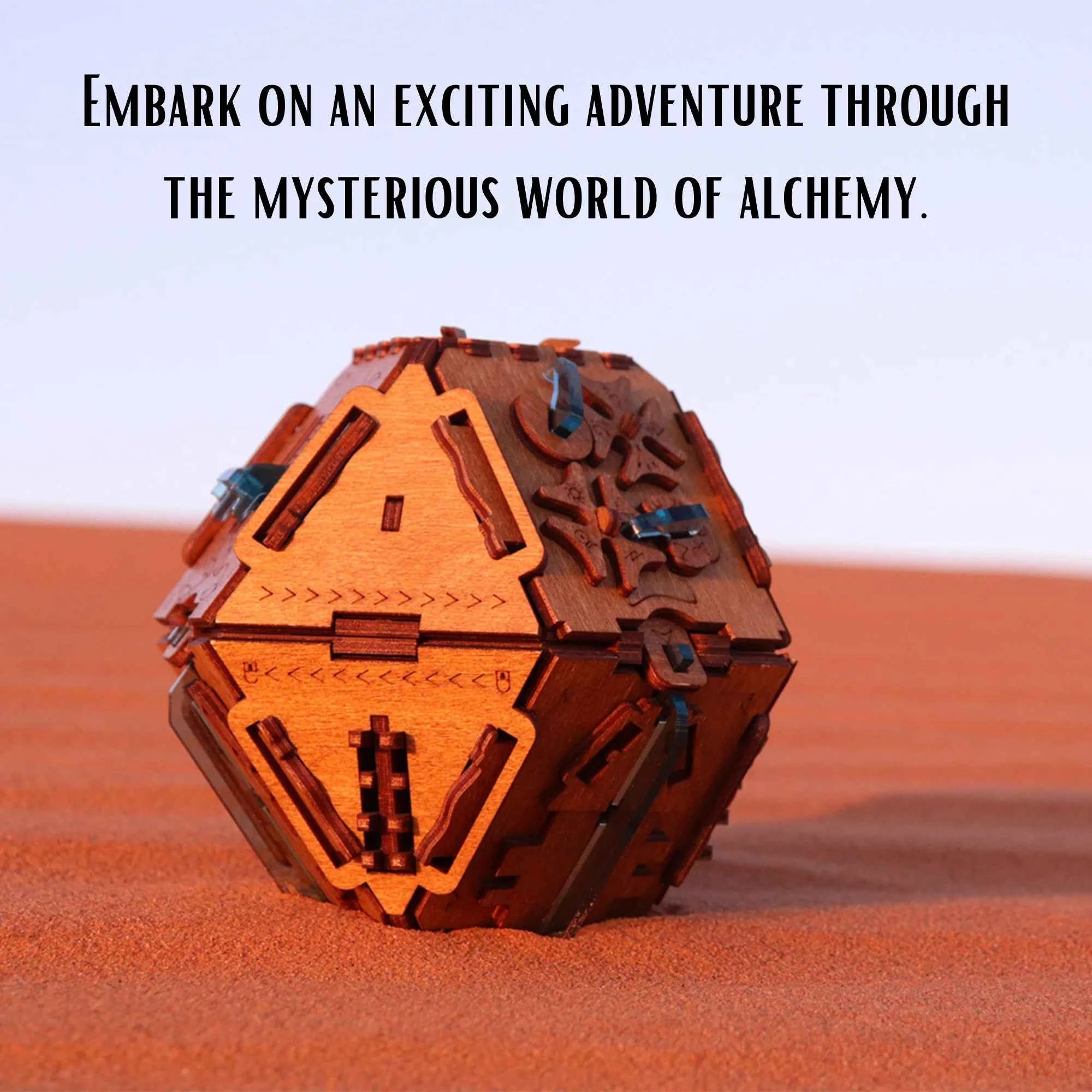 Philosopher's Stone Escape Room Game Puzzle Box for Thrilling Adventure
