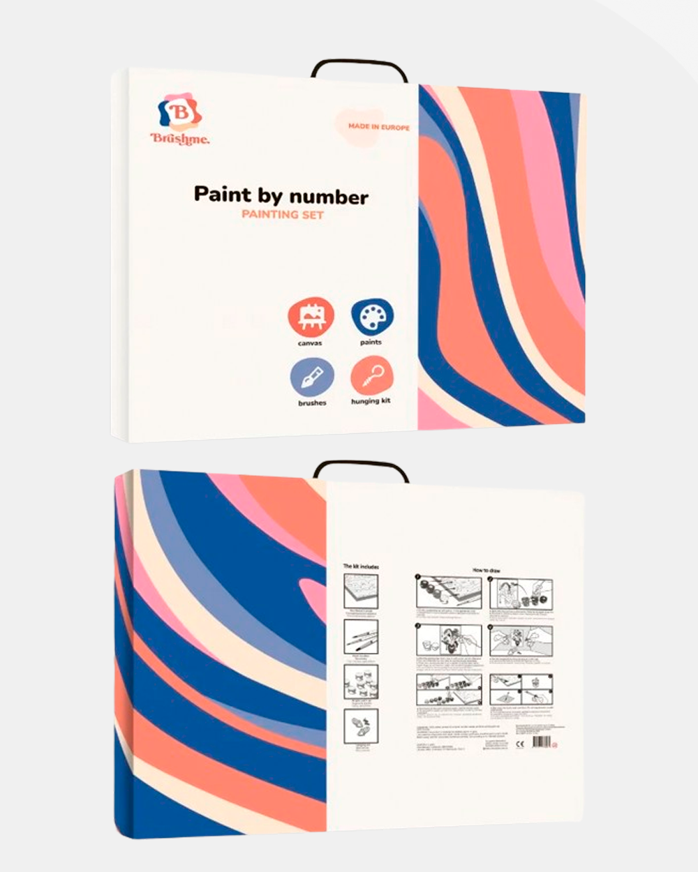 Painting by numbers Cat in bright colors (BS51413)