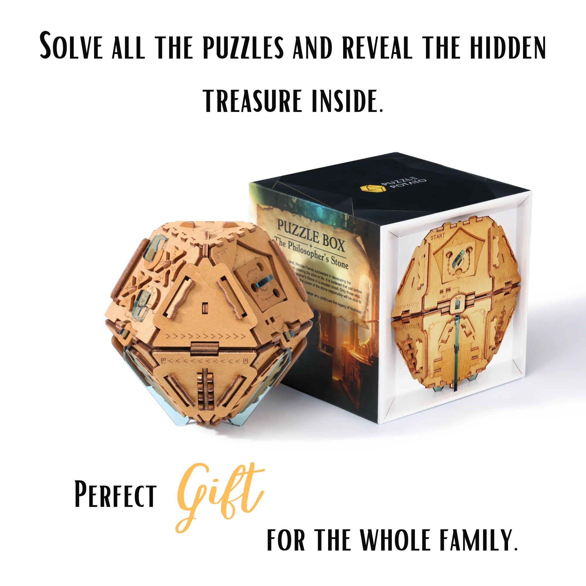 Steen der Wijzen – Houten Escape Room Puzzelbox