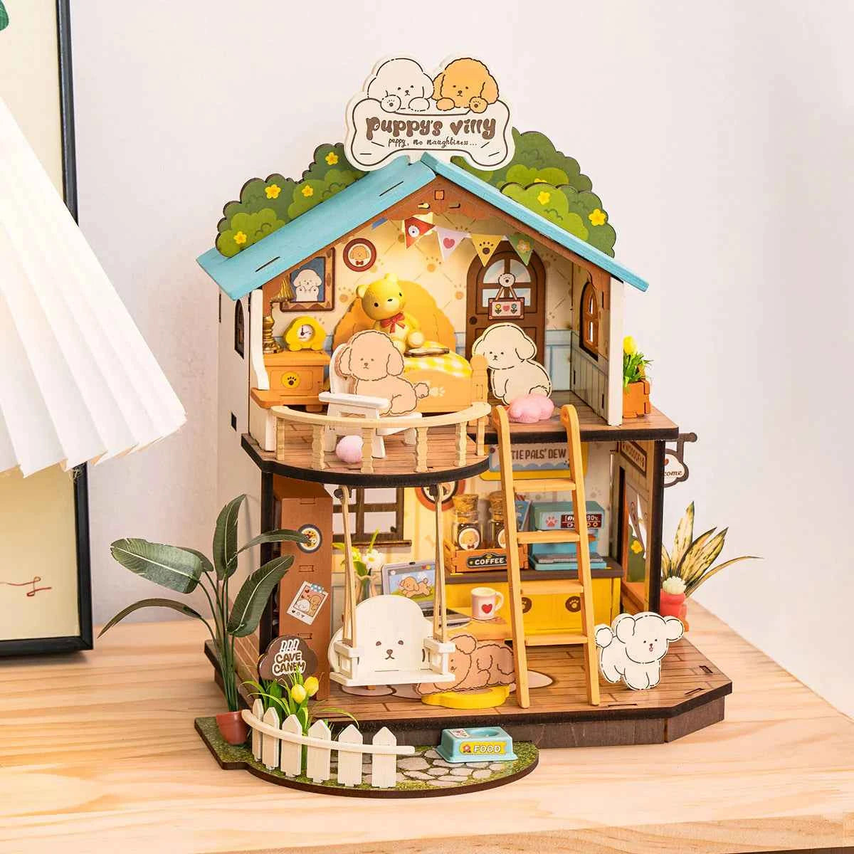 Puppy’s Cozy Villa DIY Miniature House Rolife