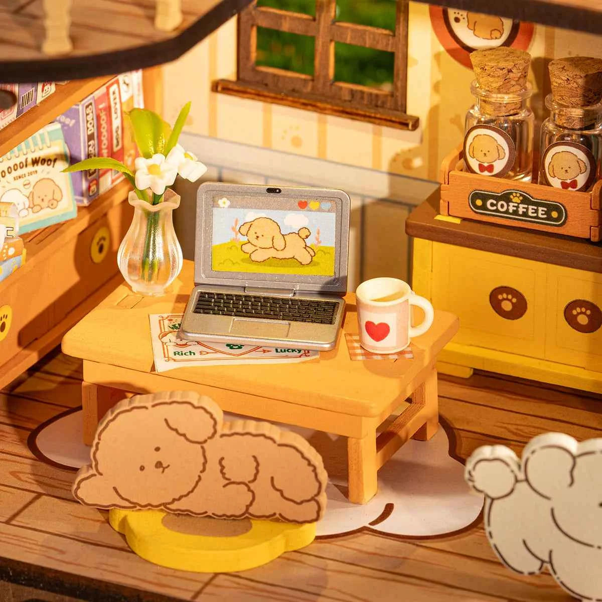 Puppy’s Cozy Villa DIY Miniature House Rolife