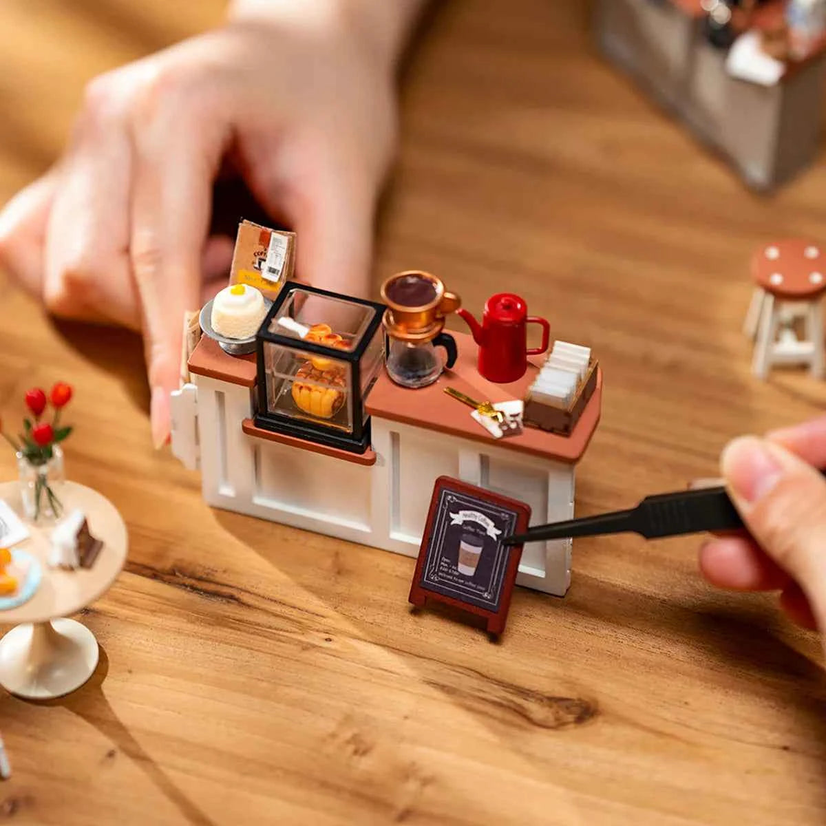 Slow Life Café Miniature House kit Rolife