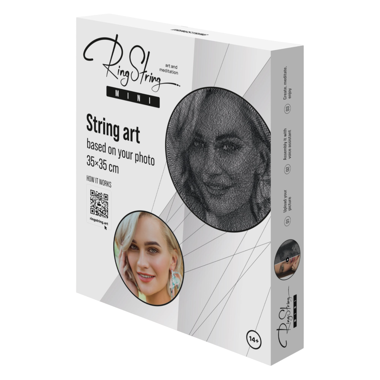 RingString Mini - String art kit based on your photo