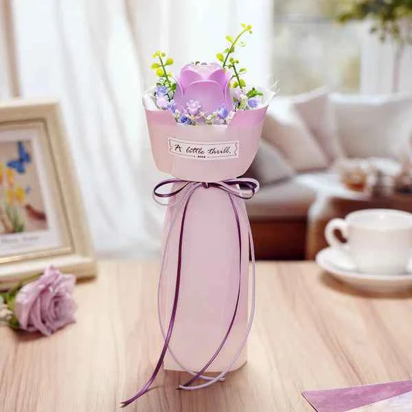 Purple Rose DIY Bouquet 3D Puzzle