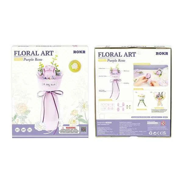 Purple Rose DIY Bouquet 3D Puzzle