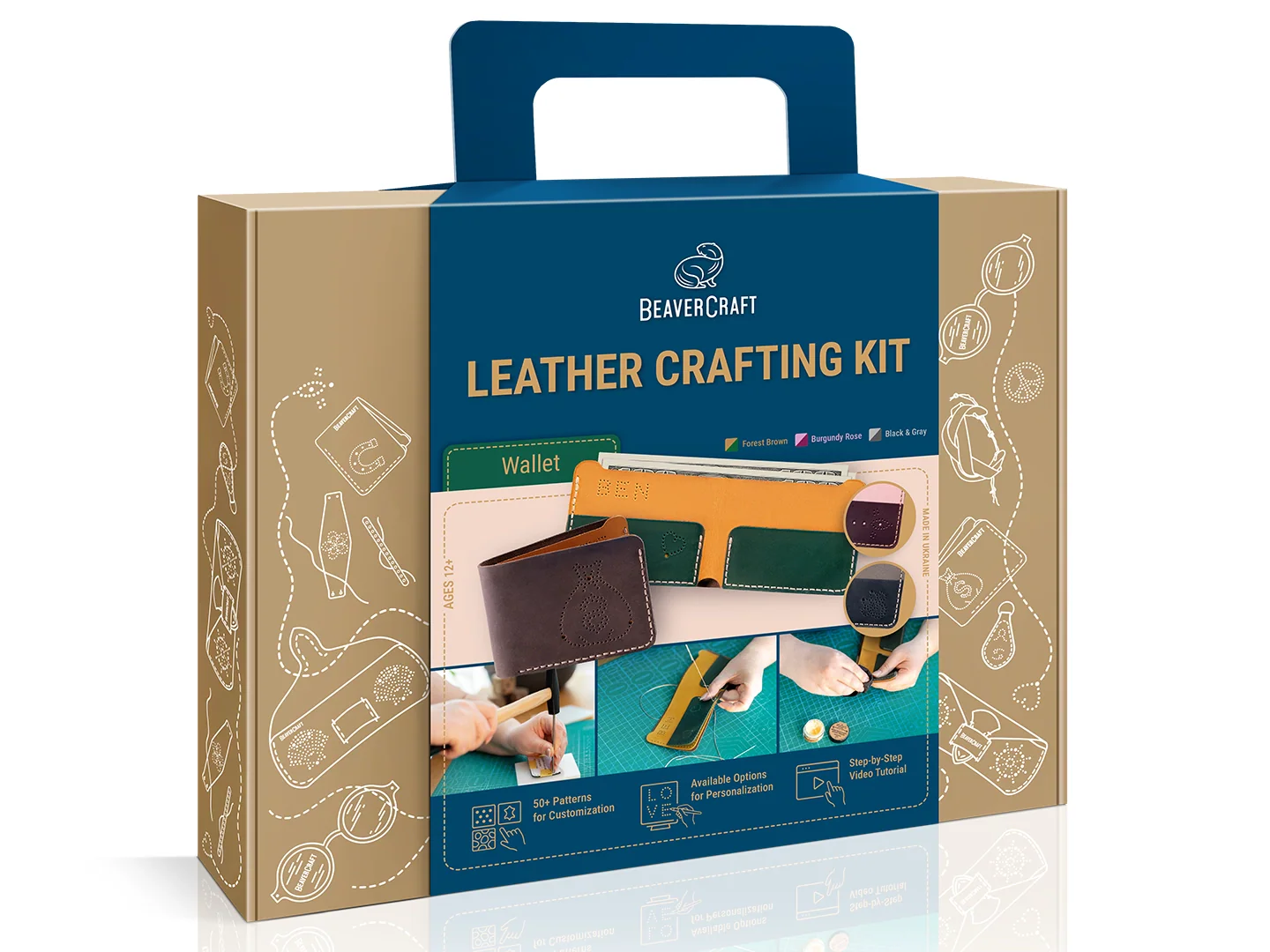 Kit de trabajo en cuero “Cartera”