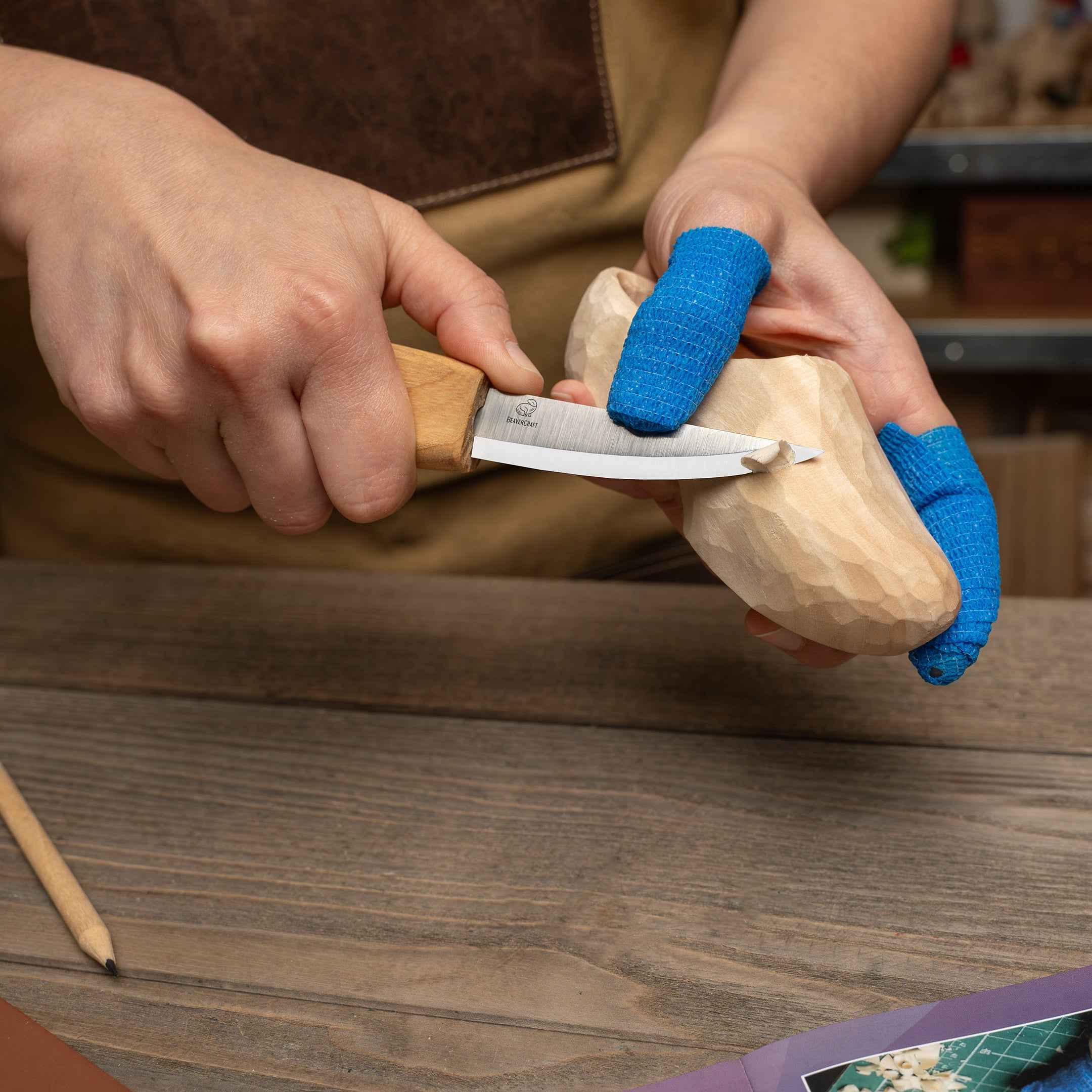 Wooden Clogs Carving Kit