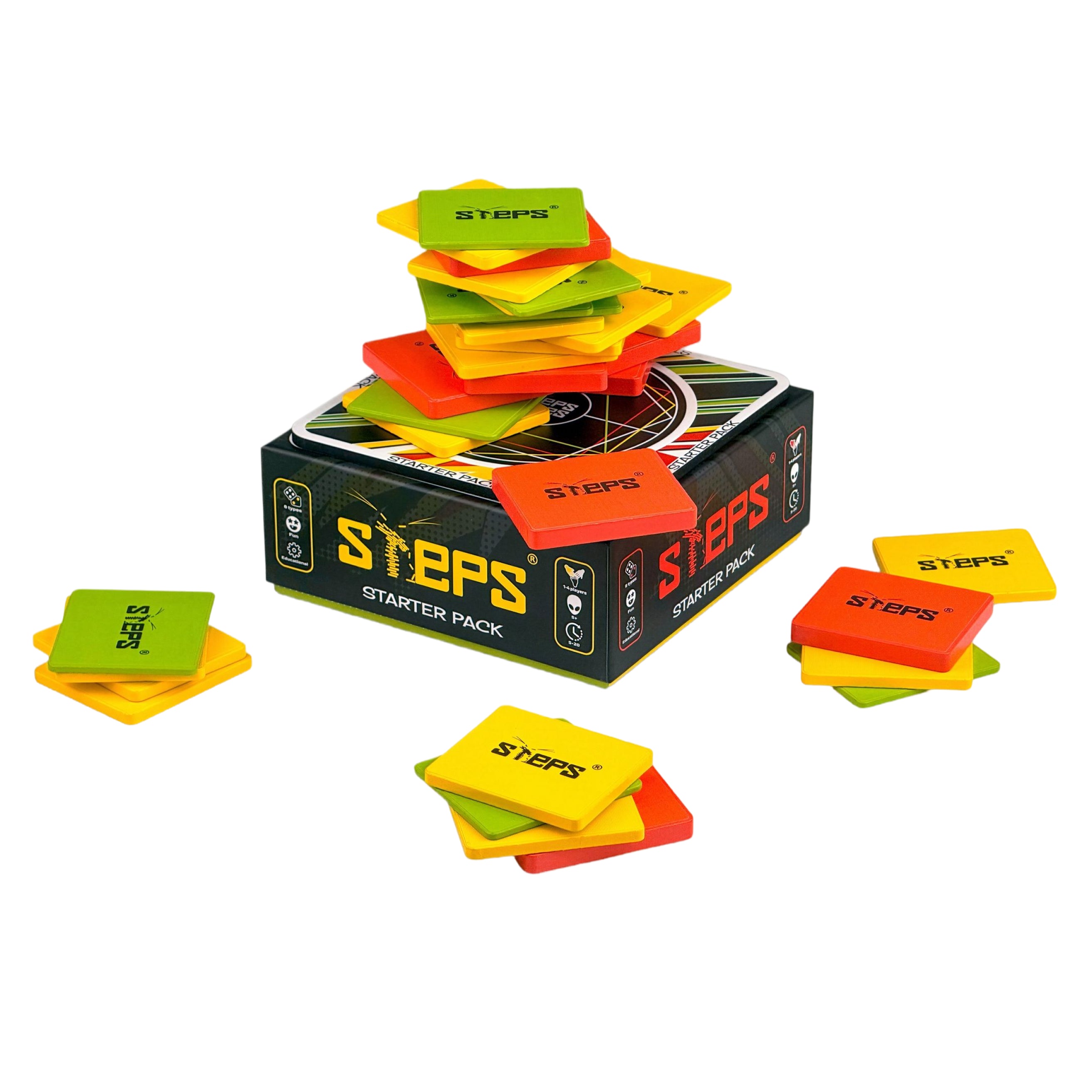Jeu de société Steps Starter Pack 1-6 joueurs 48 cases