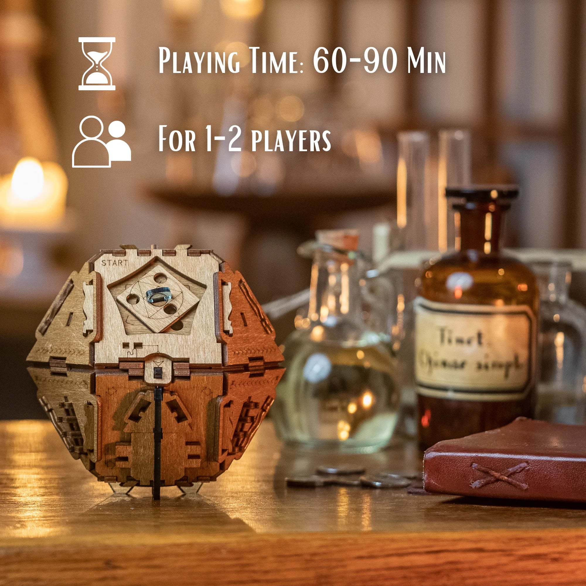 Steen der Wijzen – Houten Escape Room Puzzelbox