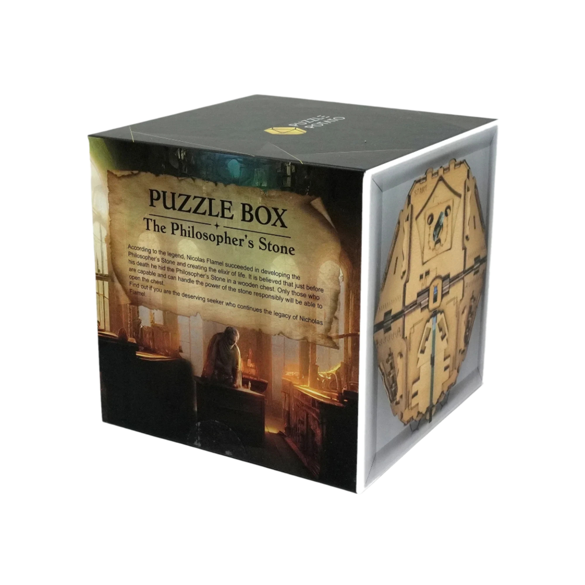 Philosopher's Stone Escape Room Game Puzzle Box for Thrilling Adventure