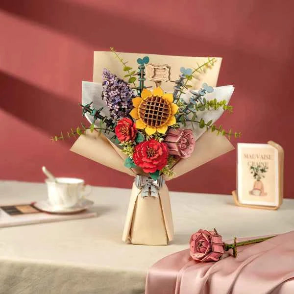 Wooden Flower Bouquet - RoWood DIY