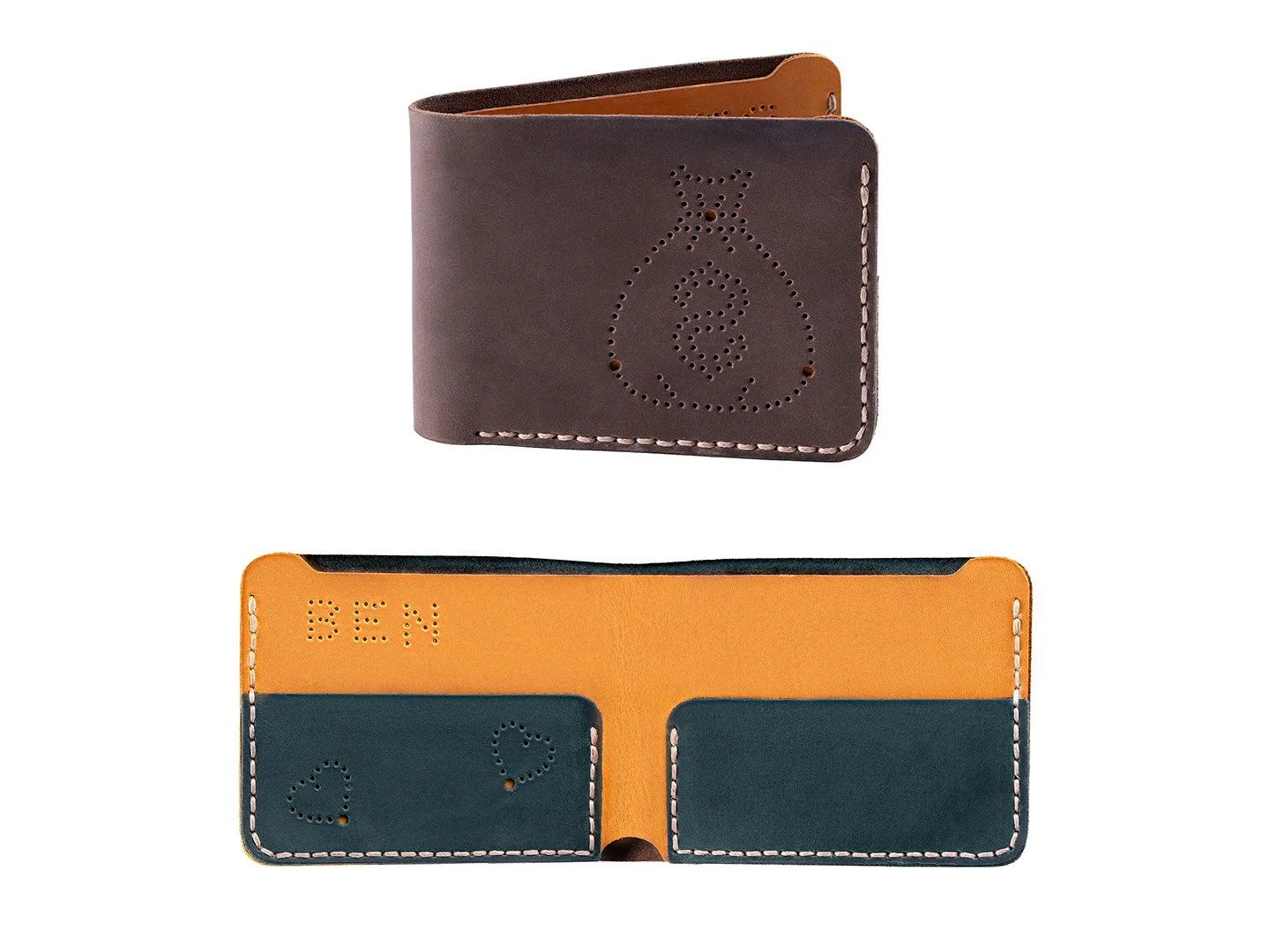 Kit de trabajo en cuero “Cartera”