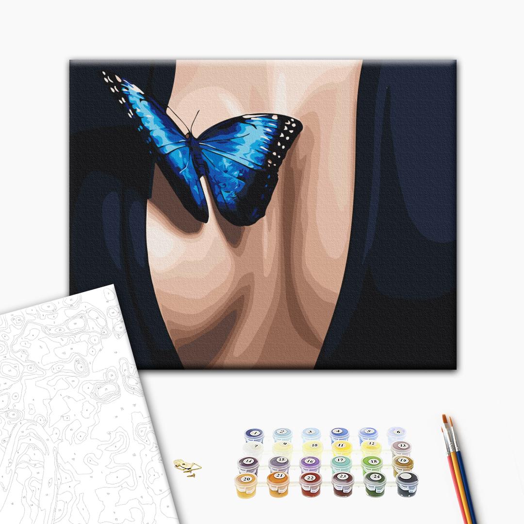 Painting by numbers Blue Flutter (BS53938)