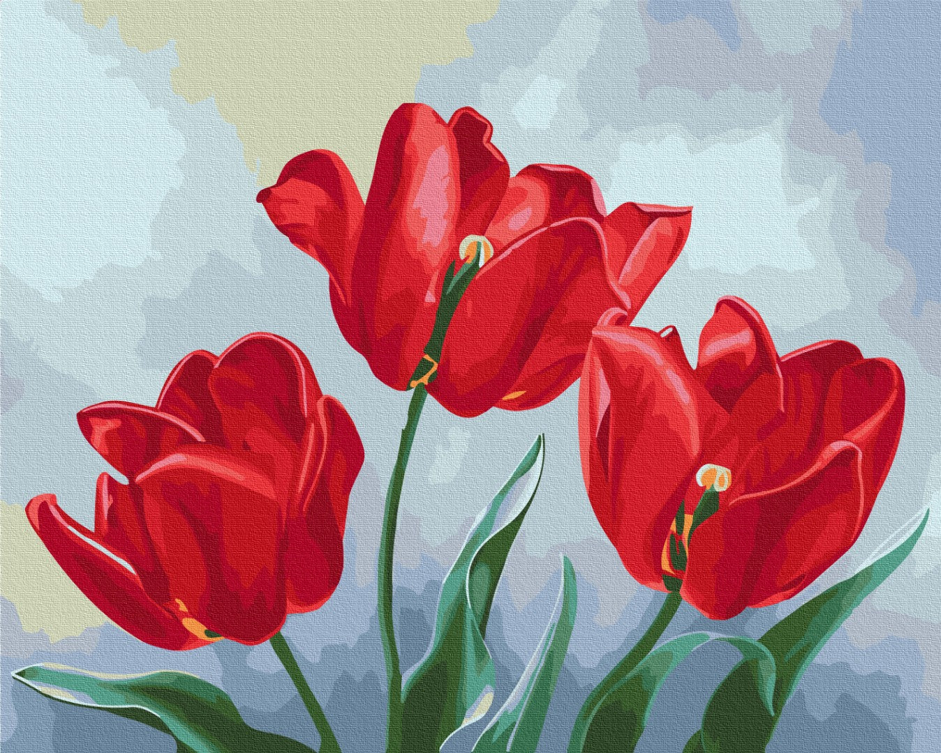 Painting by numbers Red tulips © Anna Steshenko (BS53916)