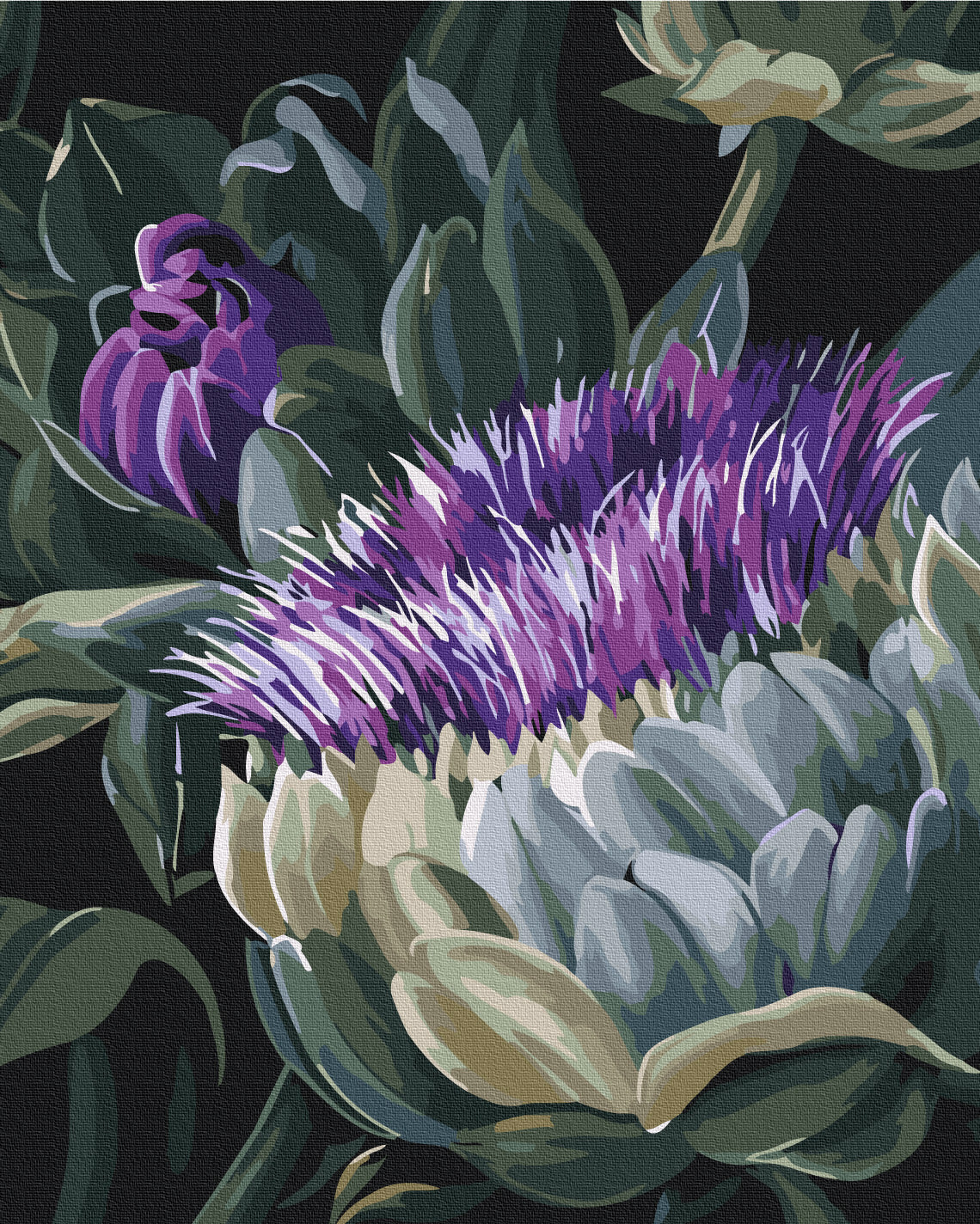 Painting by numbers Strange flowers © Yana Biluhina (BS54059)
