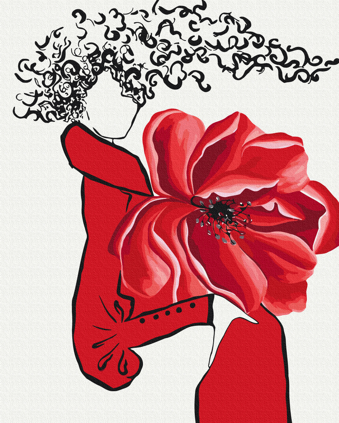 Painting by numbers Red fantasy © LUNATART (BS54057)