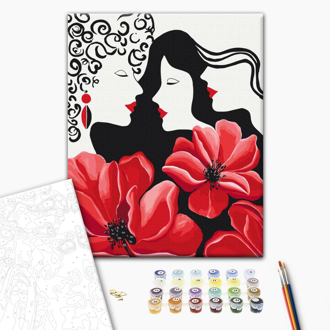 Painting by numbers Three graces © LUNATART (BS54056)