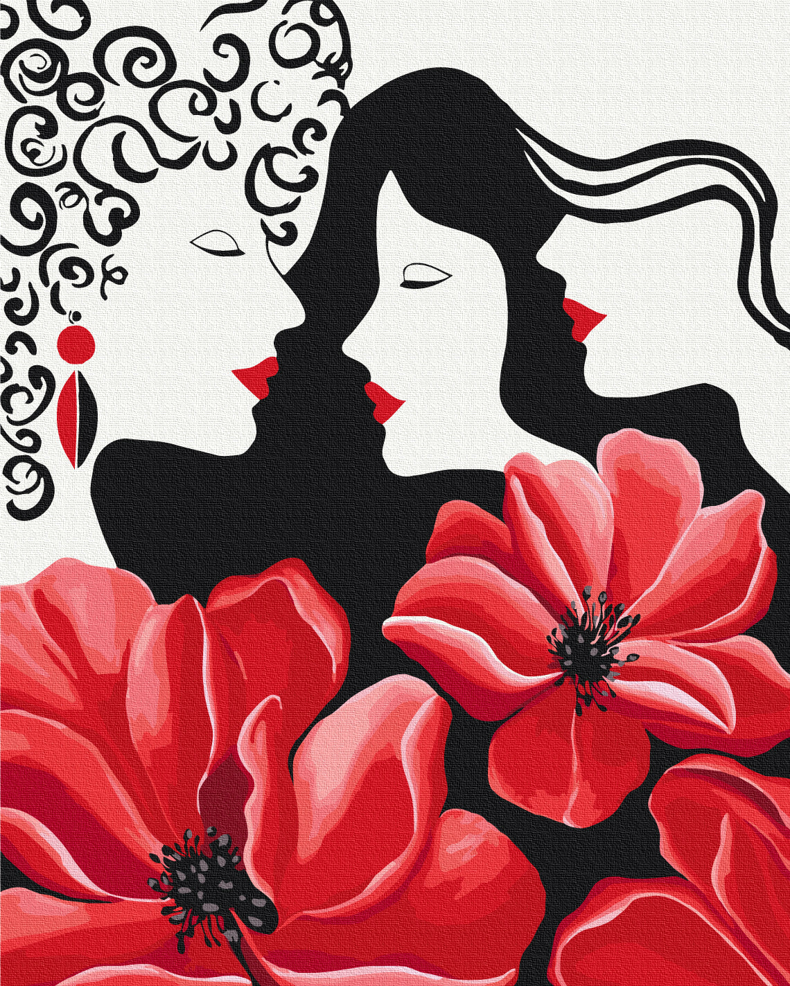 Painting by numbers Three graces © LUNATART (BS54056)