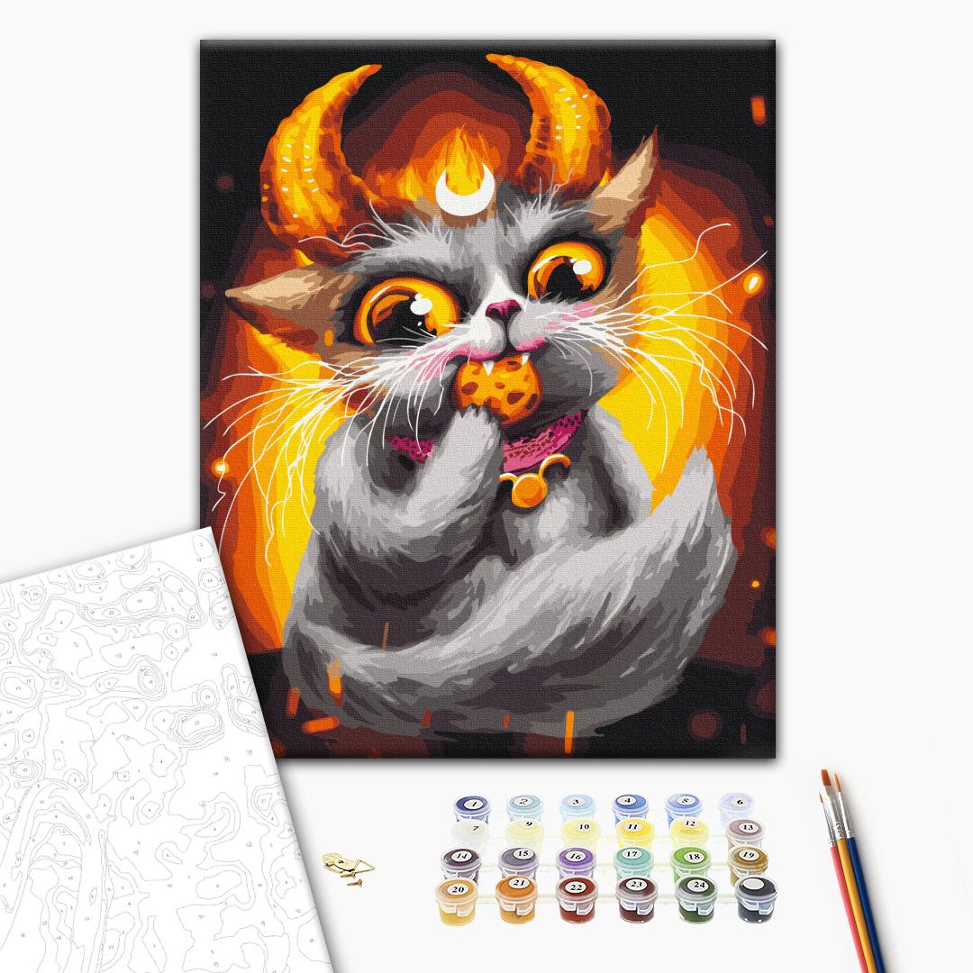 Painting by numbers Taurus cat © Marianna Pashchuk (BS54080)
