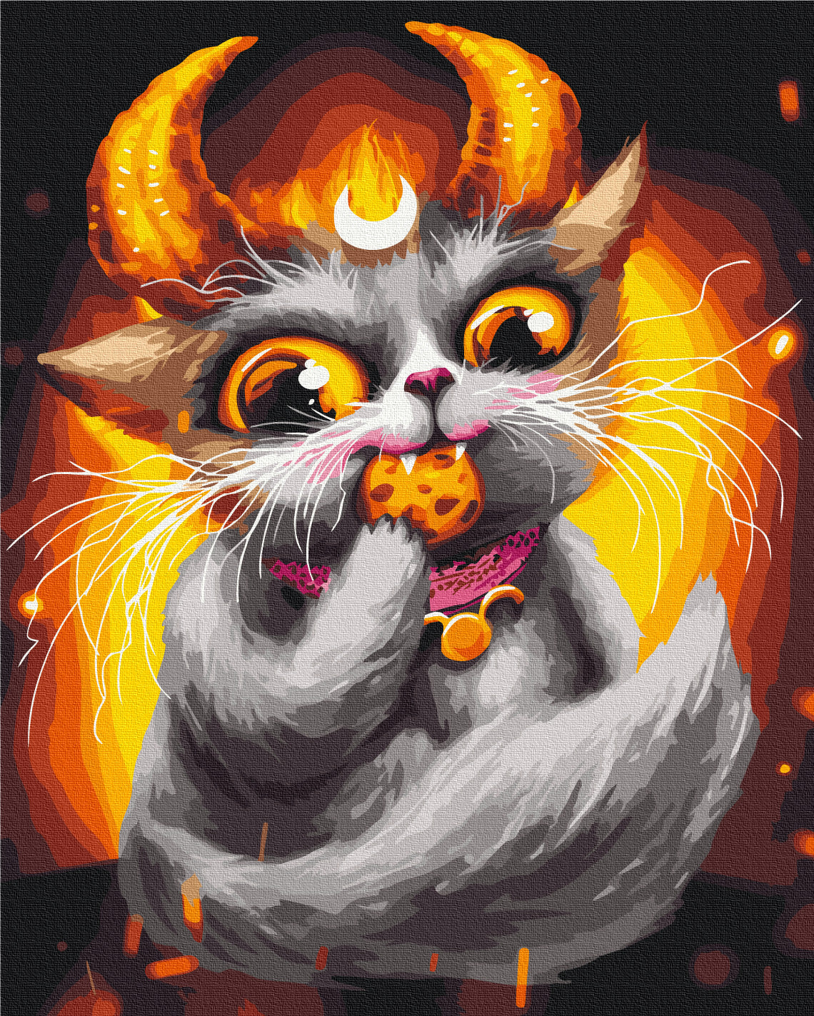 Painting by numbers Taurus cat © Marianna Pashchuk (BS54080)