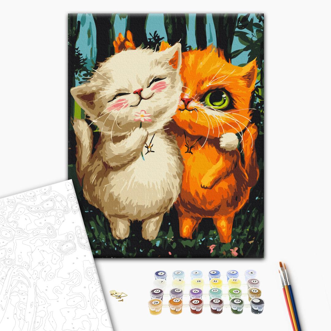 Painting by numbers Kittens Gemini © Marianna Pashchuk (BS54086)