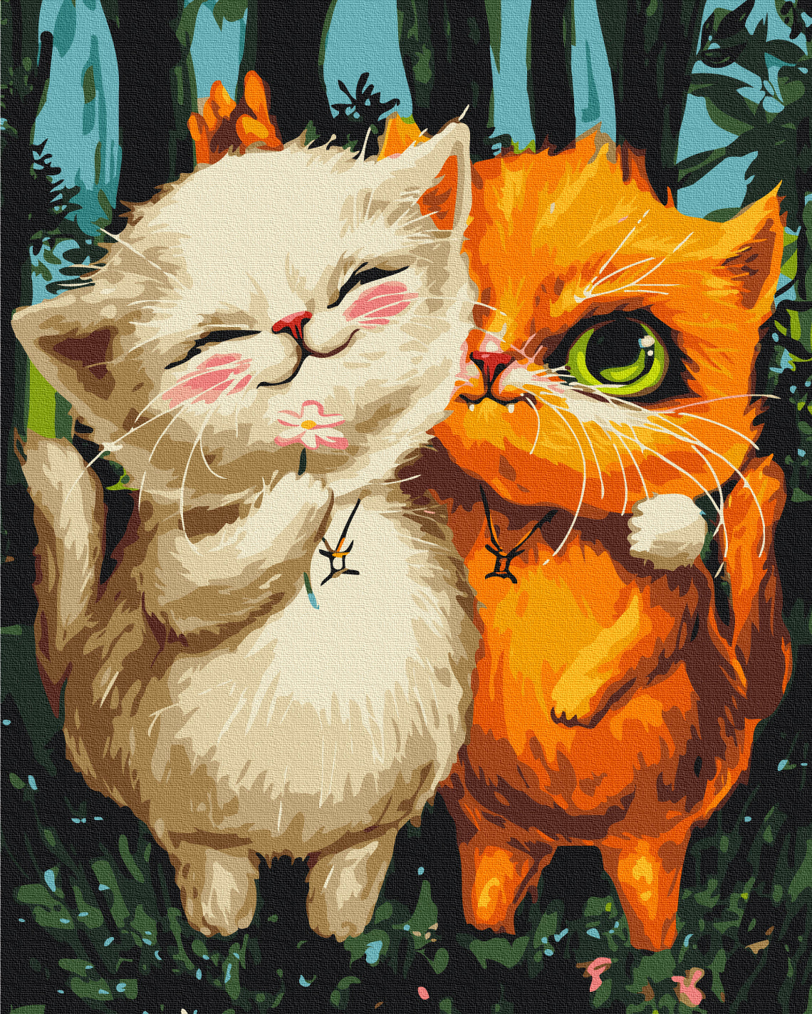Painting by numbers Kittens Gemini © Marianna Pashchuk (BS54086)