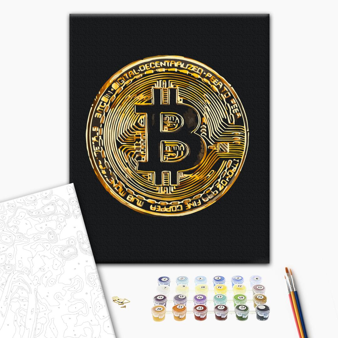 Painting by numbers Bitcoin (BS53975) - StringArt.lv