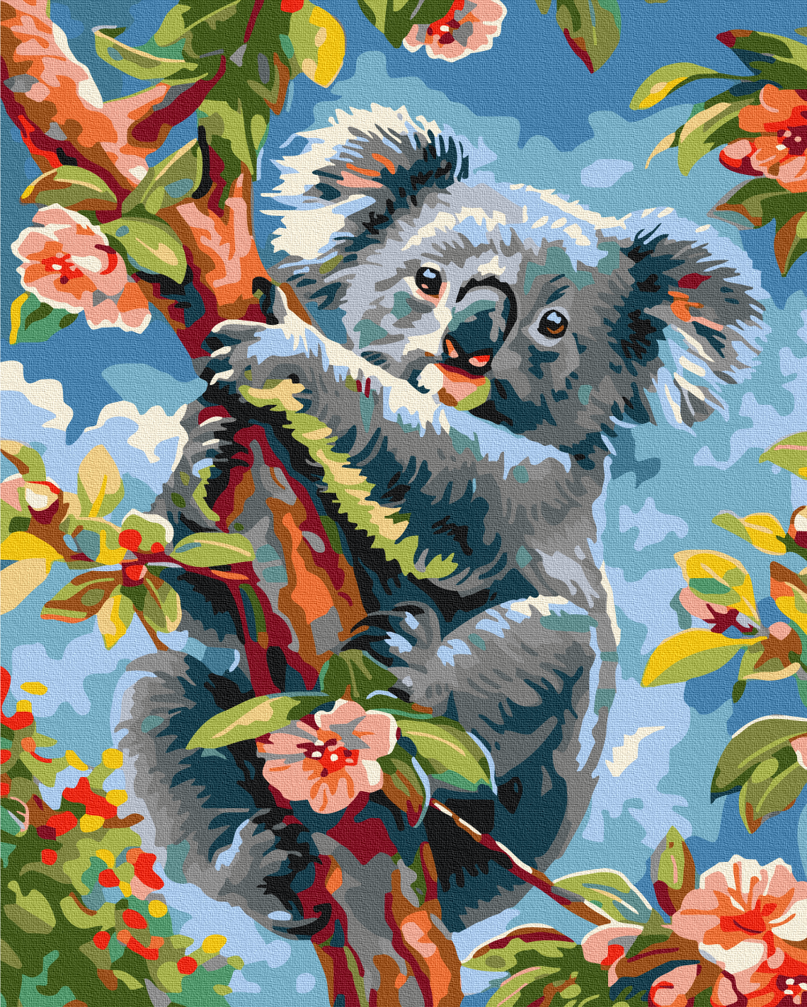 Painting by numbers Koala in flowers (BS53988)