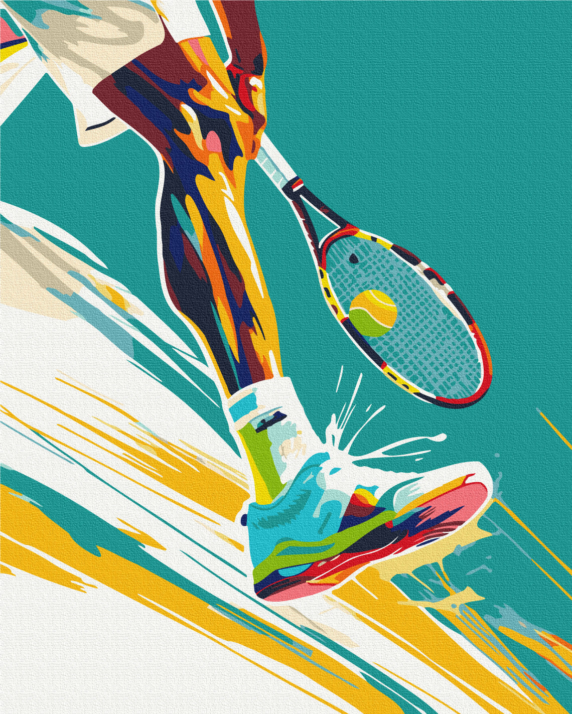 Painting by numbers Play tennis (BS54103)