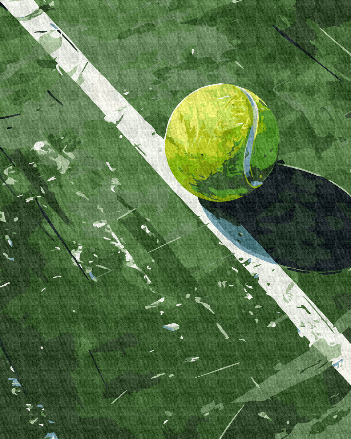 Painting by numbers Tennis ball (BS54098)