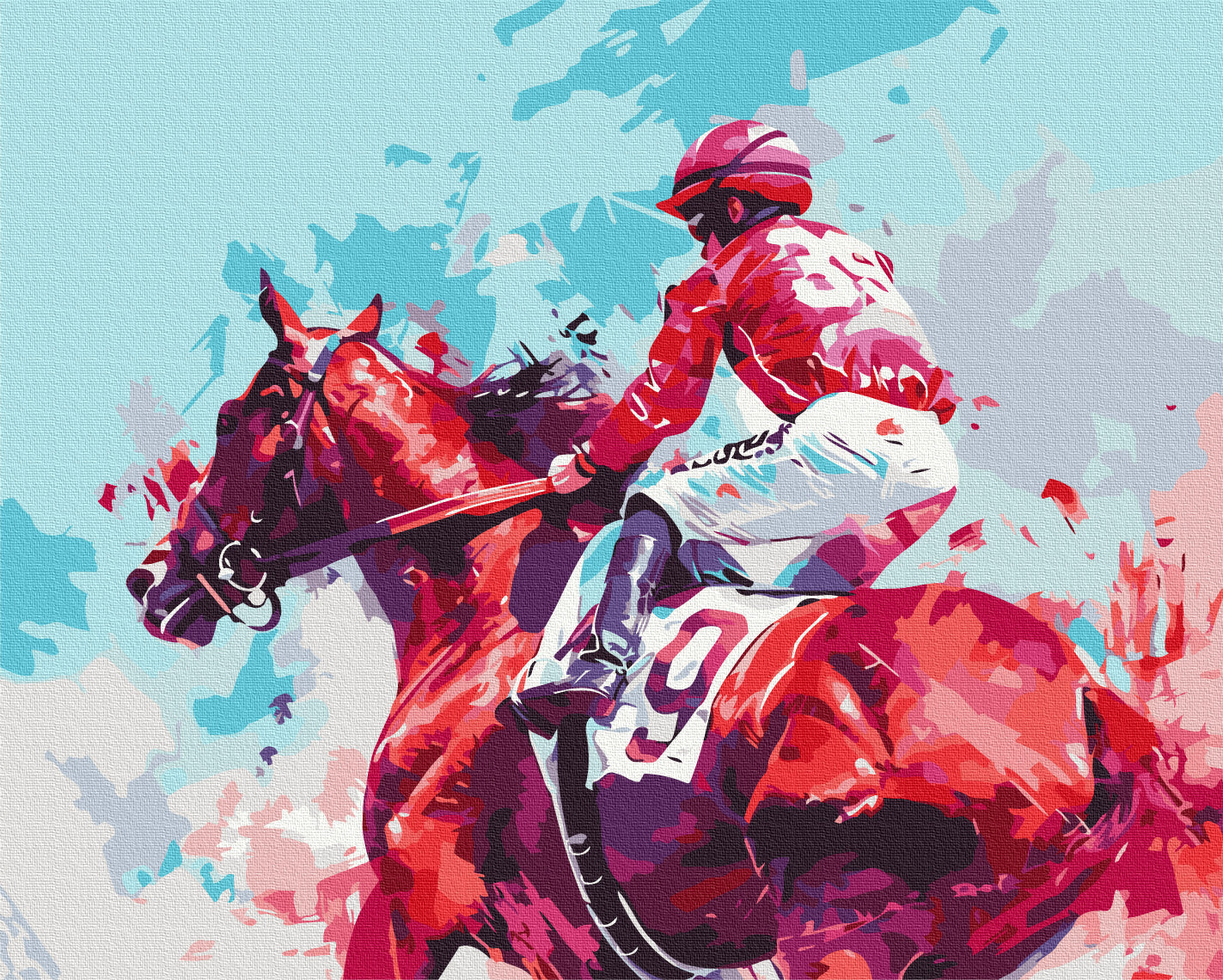 Painting by numbers The rider of victory (BS54102)
