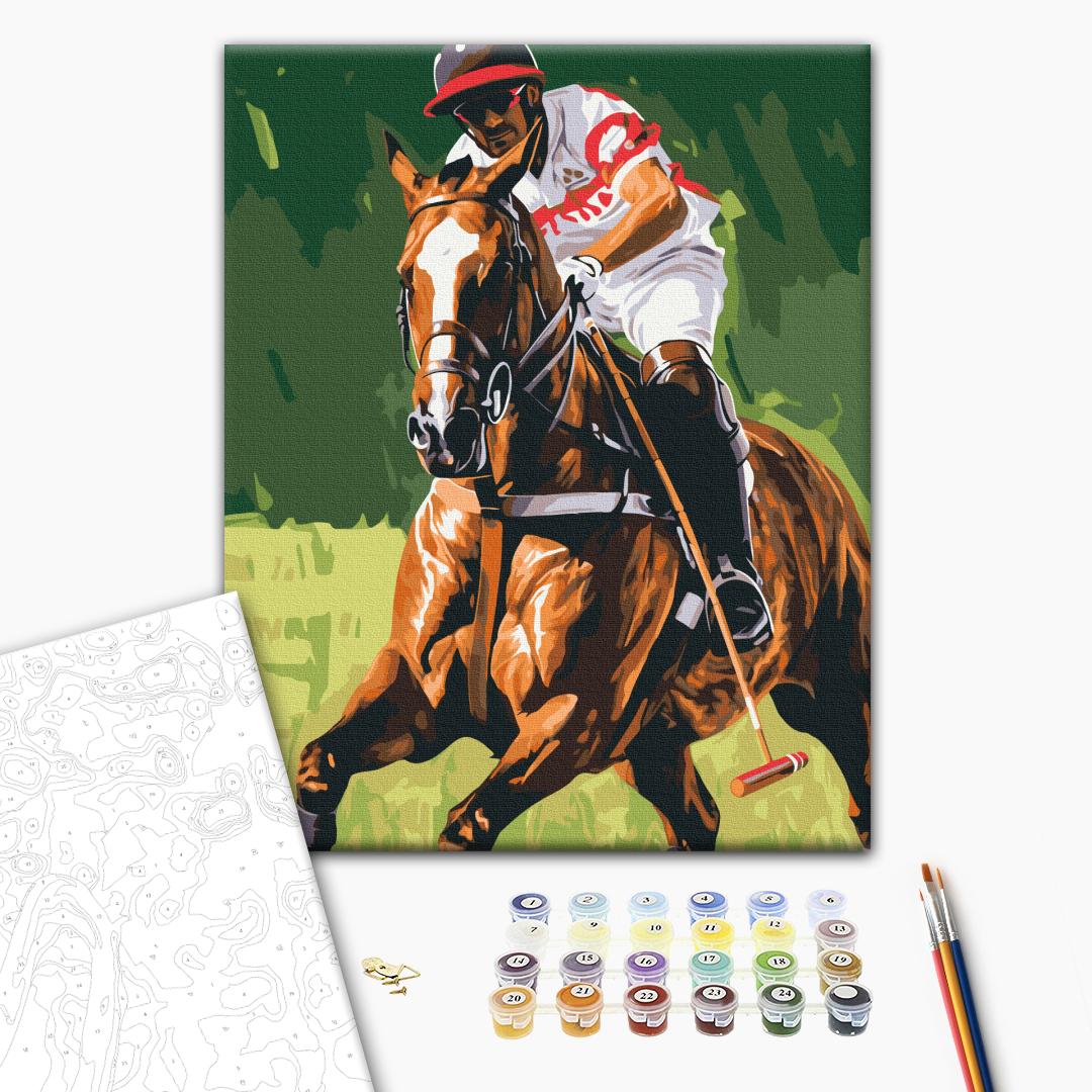 Painting by numbers Polo player (BS54105)