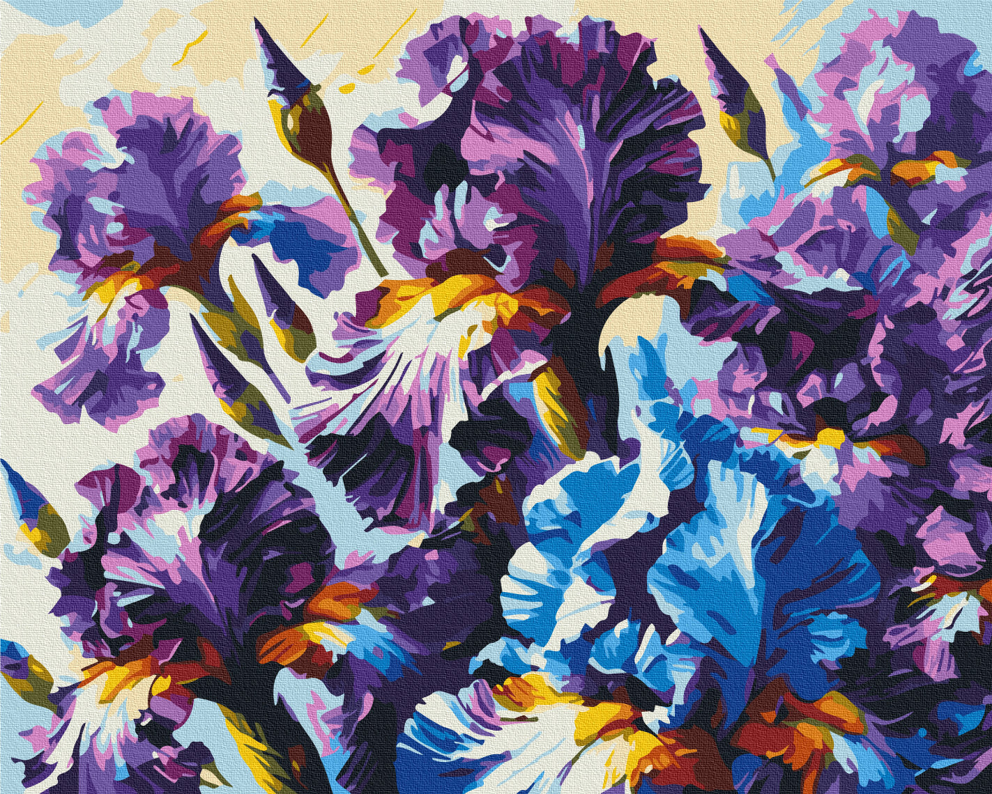 Painting by numbers Fragrant irises © Oleg Loburak (BS54158)
