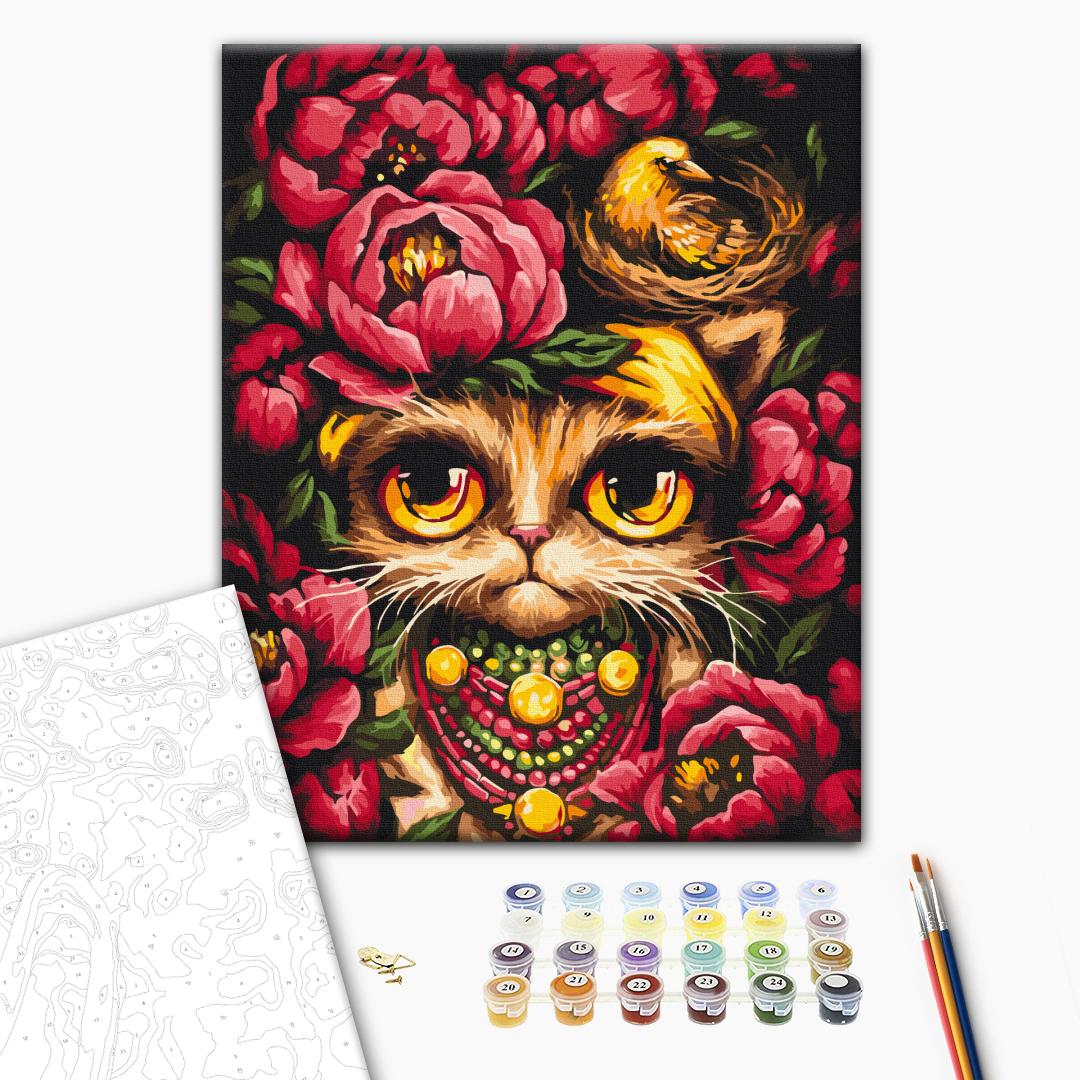 Painting by numbers Sad Kitty © Marianna Pashchuk (BS54144)