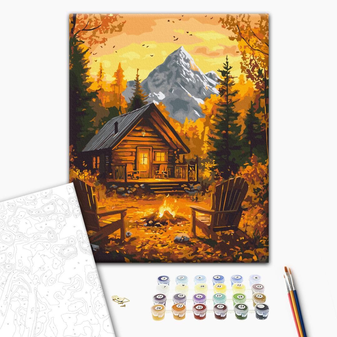 Painting by numbers Autumn warmth of the hearth (BS54169)