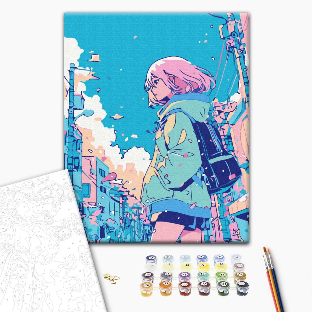 Painting by numbers The girl from the comic book (RBS54076)