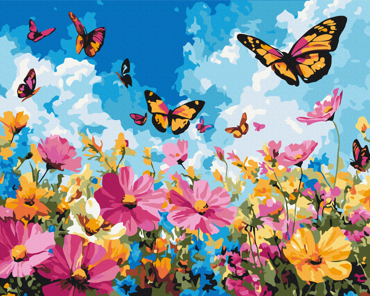 Painting by numbers Spring field (BS54234)