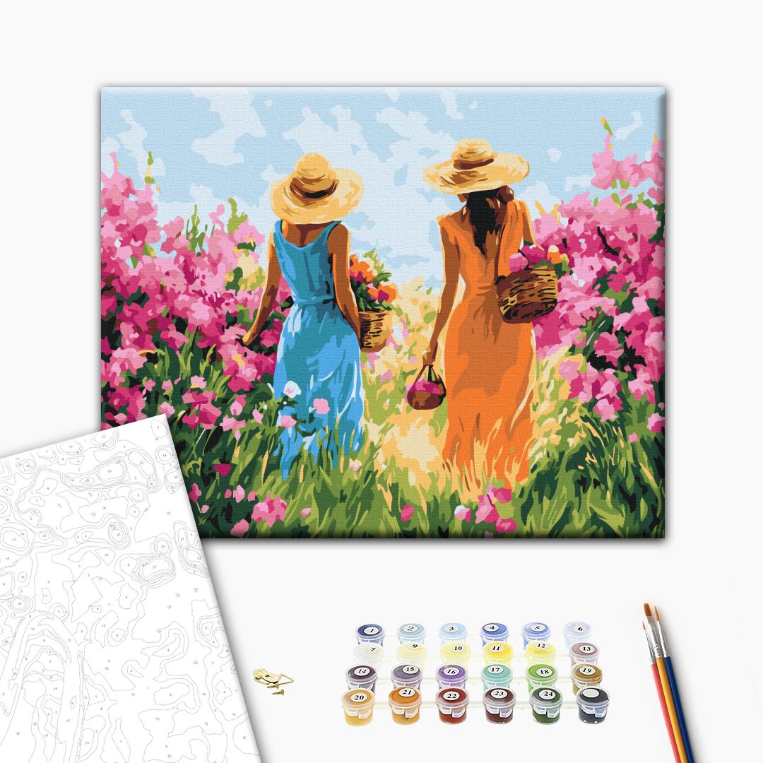 Painting by numbers Friends on a walk (BS54235)