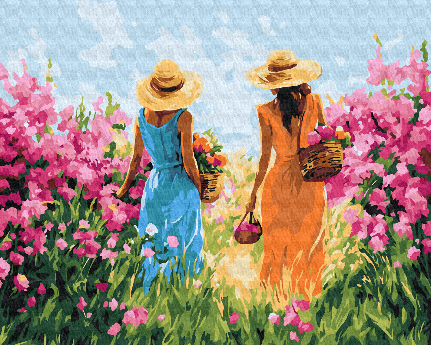 Painting by numbers Friends on a walk (BS54235)