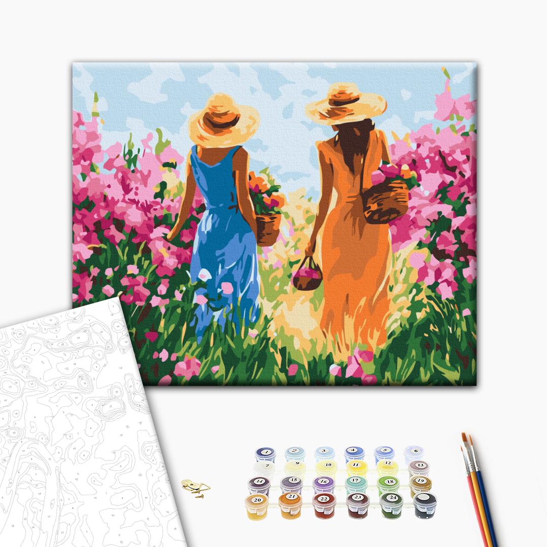 Painting by numbers Friends on a walk (RBS54235)
