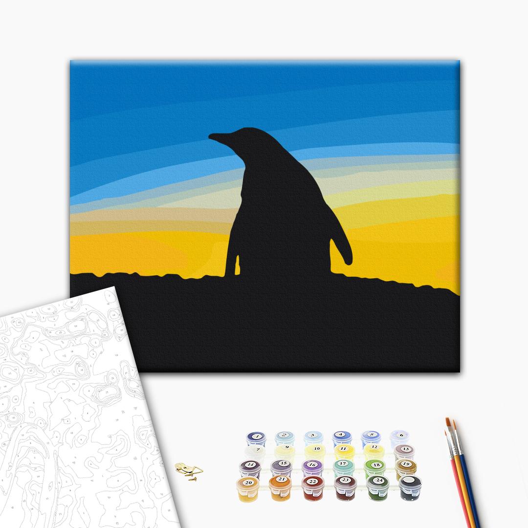 Painting by numbers Blue-yellow sky of the Antarctic © Serhiy Glotov (BS54268)