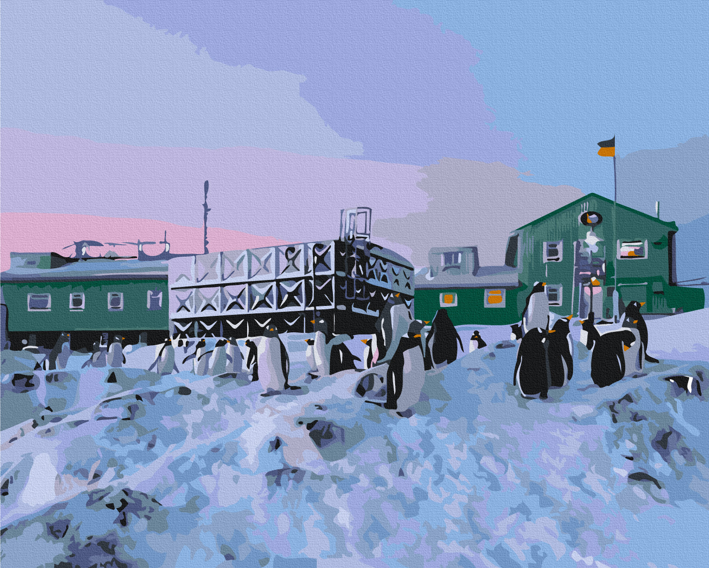 Painting by numbers Vernadsky Research Base © Oksana Savenko (BS54271)