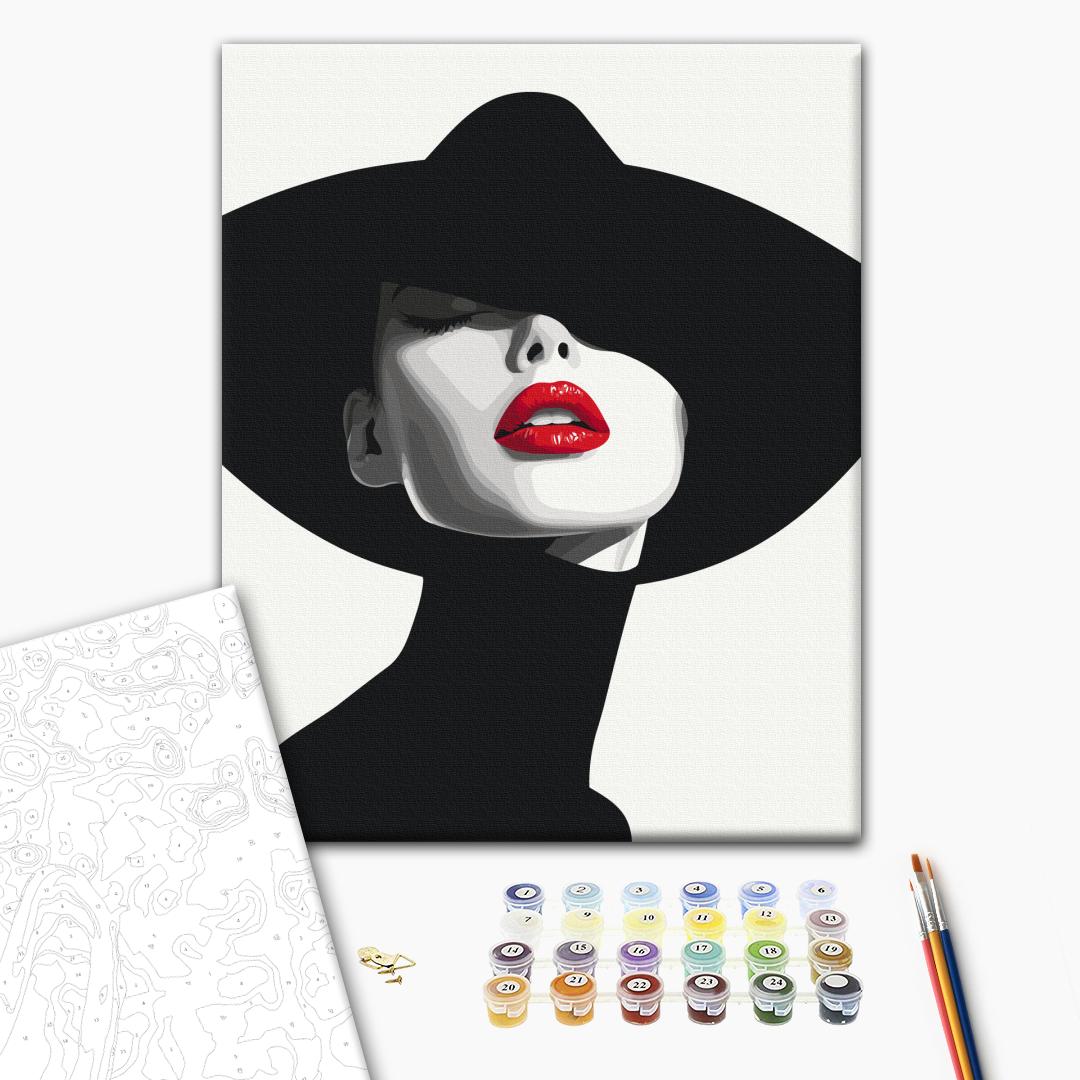 Painting by numbers Seductive red (BS54341) - StringArt.lv