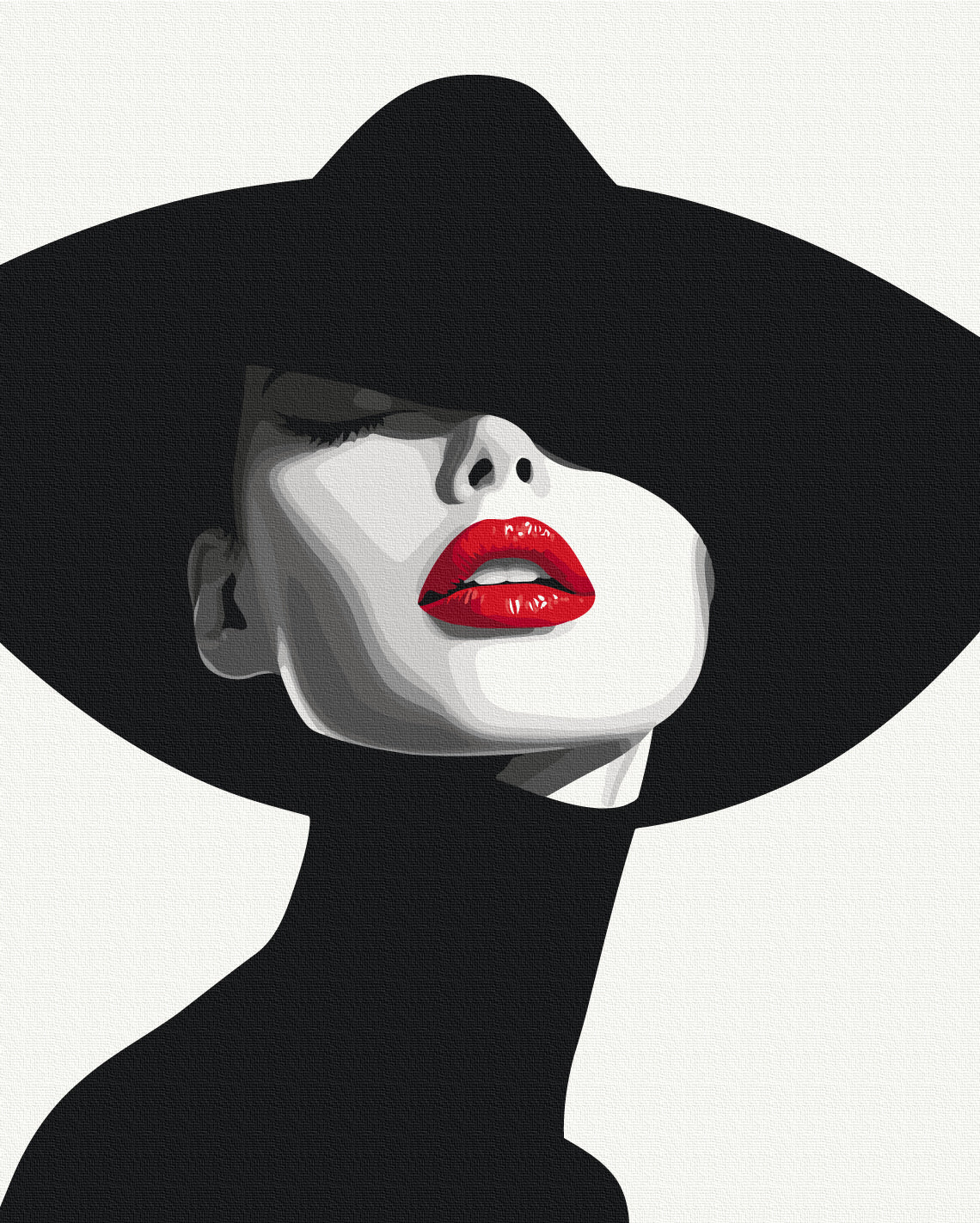 Painting by numbers Seductive red (BS54341) - StringArt.lv