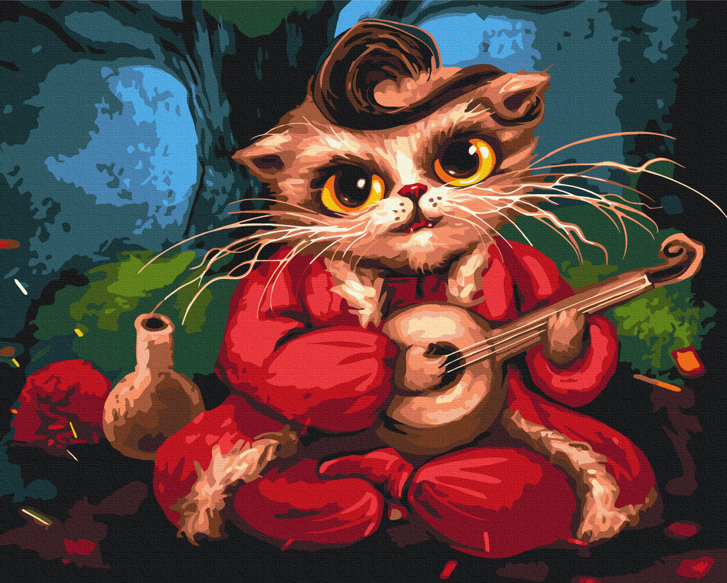 Painting by numbers Cat Mamai © Marianna Pashchuk (BS54423)