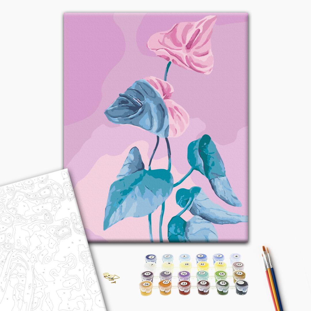 Painting by numbers A blooming heart © Kateryna Savych (BS54458)
