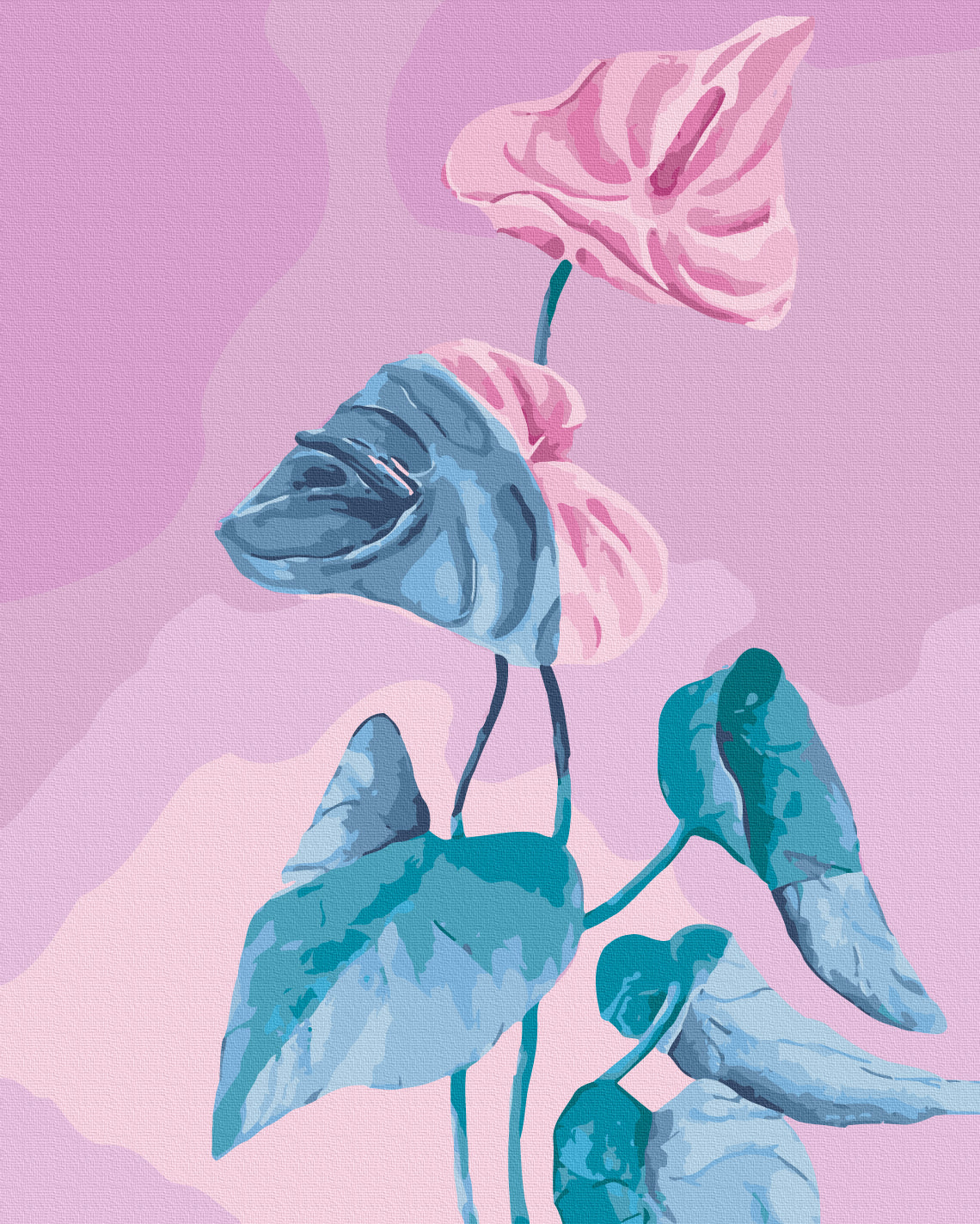 Painting by numbers A blooming heart © Kateryna Savych (BS54458)